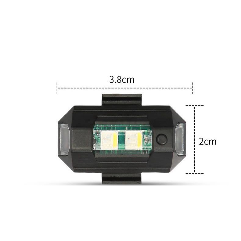 Đèn Nhấp Nháy Siêu Sáng 7 Màu Thông Dụng Cho Xe Máy