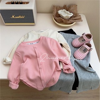 Áo Thun cotton Mỏng Tay Dài Màu Trơn Phong Cách Hàn Quốc Thời Trang Thu Đông Cho Nữ