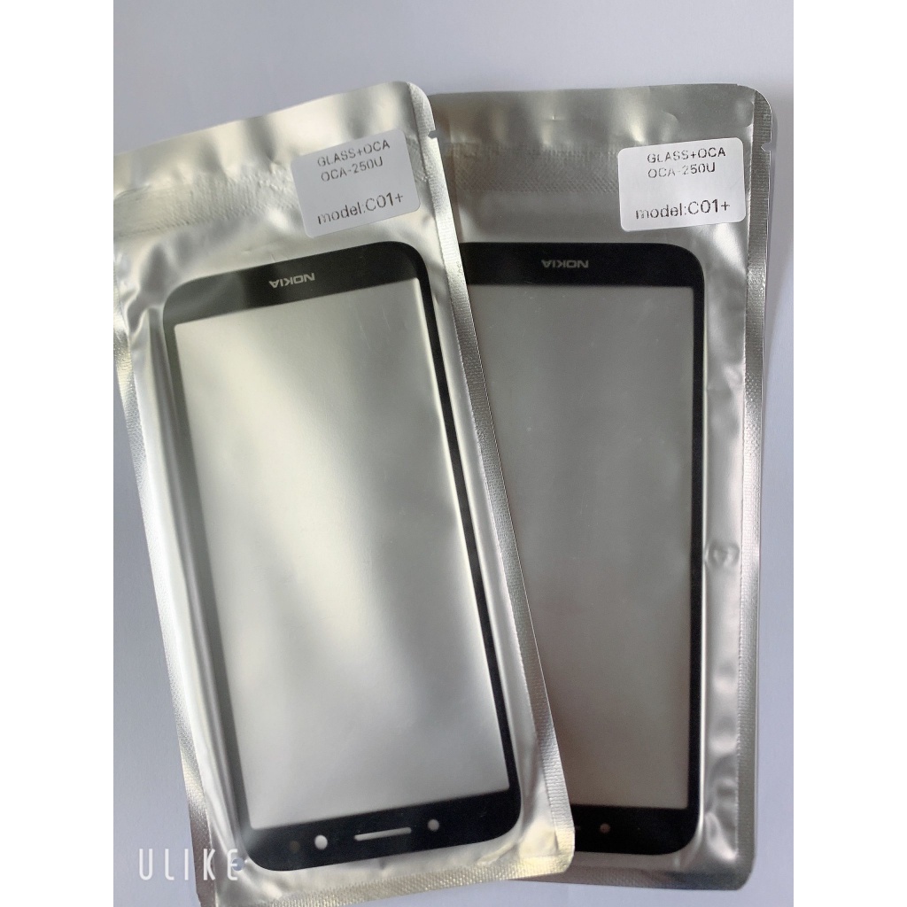 Mặt Kính Nokia C01 Plus - Mặt Kính Zin New  Màu Đen, Vào Keo OCA Sẵn, Ép Kính