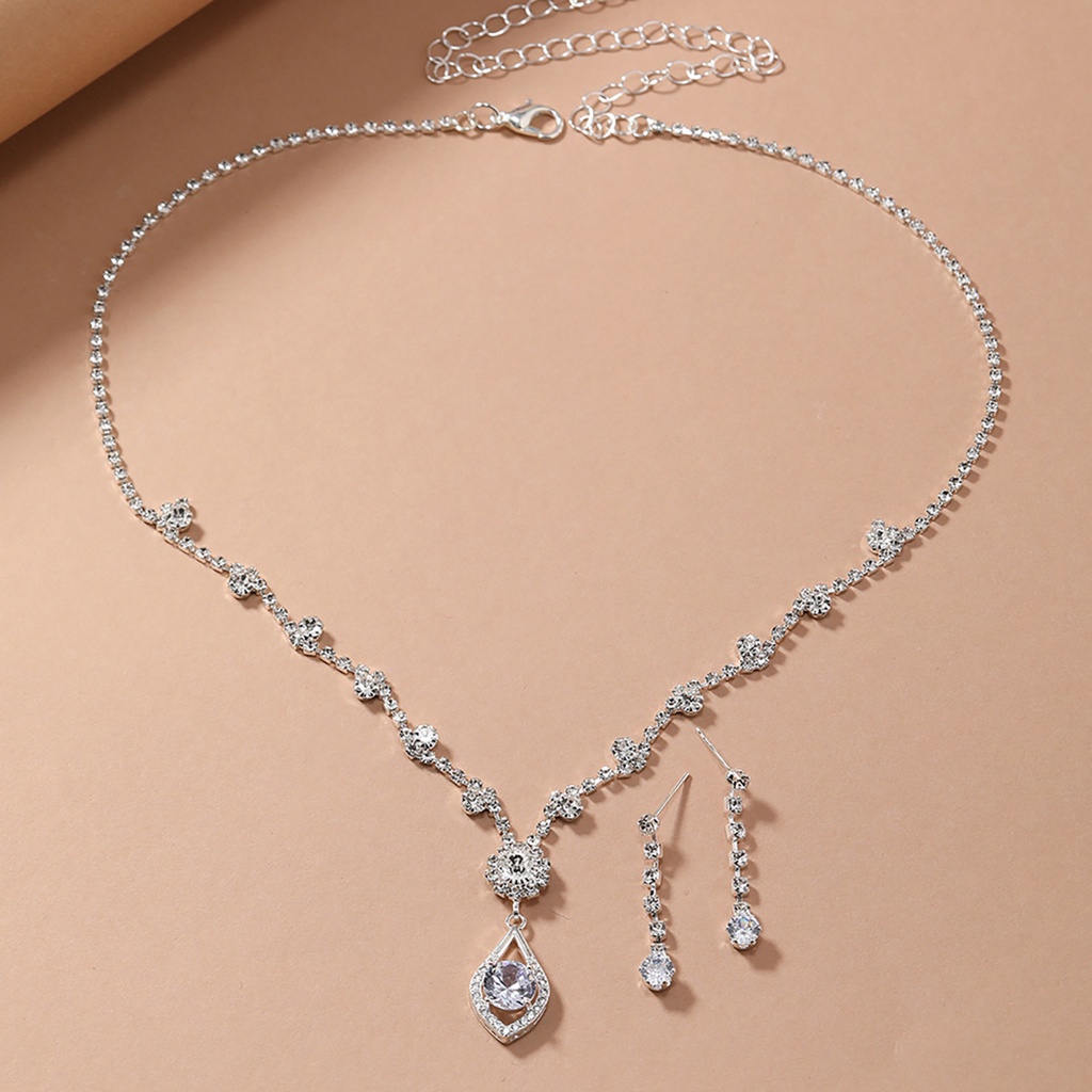 Vòng cổ Mặt Hình Giọt Nước Mắt Thiên Thần Đính Đá zircon