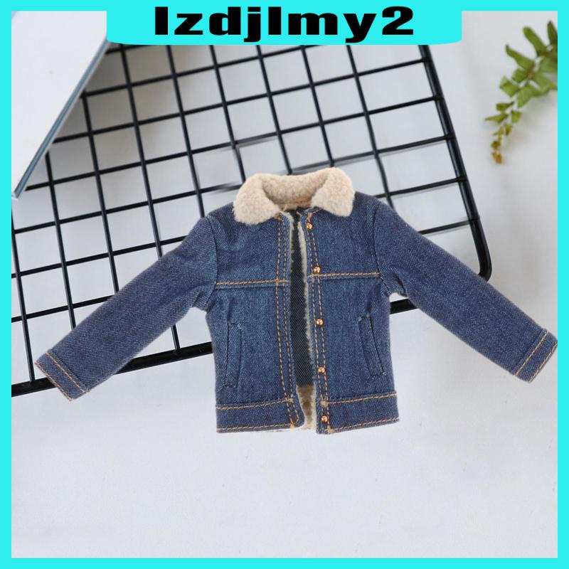 Áo Khoác Tay Dài Tỉ Lệ 1 / 12 Cho Mô Hình Búp Bê 1 / 12 6inch