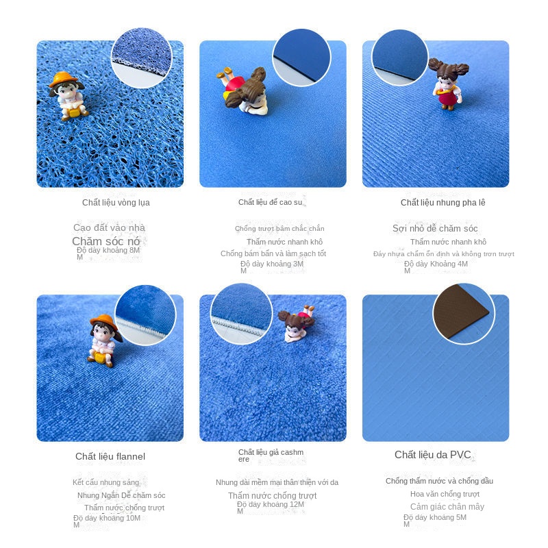 Thảm Lót Sàn Hình Tròn In Hoa Phong Cách Búp Bê Cổ Điển Độc Đáo