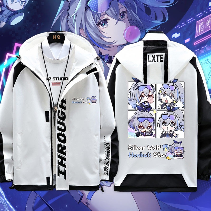 Honkai: Star Rail Silver Wolf character game around the men and women with the jacket jacket popular youth couple