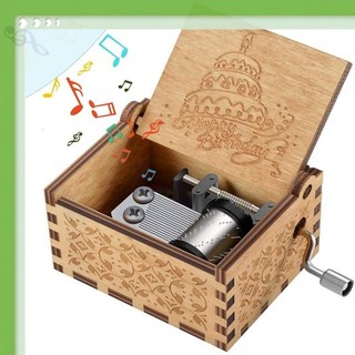 Hộp nhạc cầm tay bằng gỗ