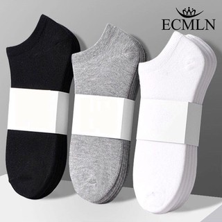 Ecmln Vớ cotton Cổ Thấp Mềm Mại Thoáng Khí Chống Trượt Dành Cho Nam Và Nữ