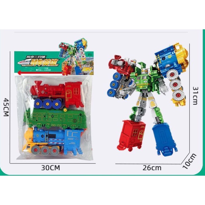 Hàng Có Sẵn Đồ Chơi Xe Buýt robot Biến Hình Ba Phần Vừa Vặn Cho Trẻ Em