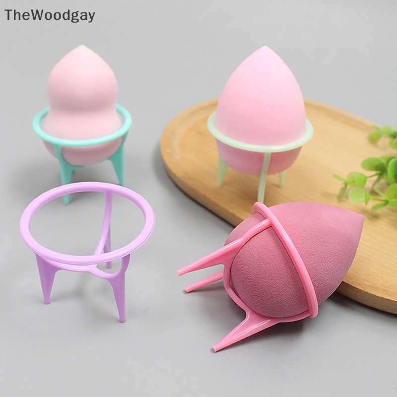 Thewoodgay Giá Đỡ Mút Trang Điểm Hình Quả Trứng Khô Nhanh