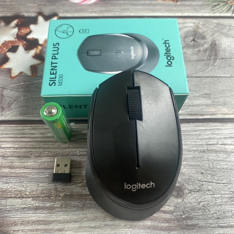 Chuột máy tính không dây Logitech M330 2.4Ghz cổng USB - Tặng kèm pin + Usb Bảo Hành 6 tháng