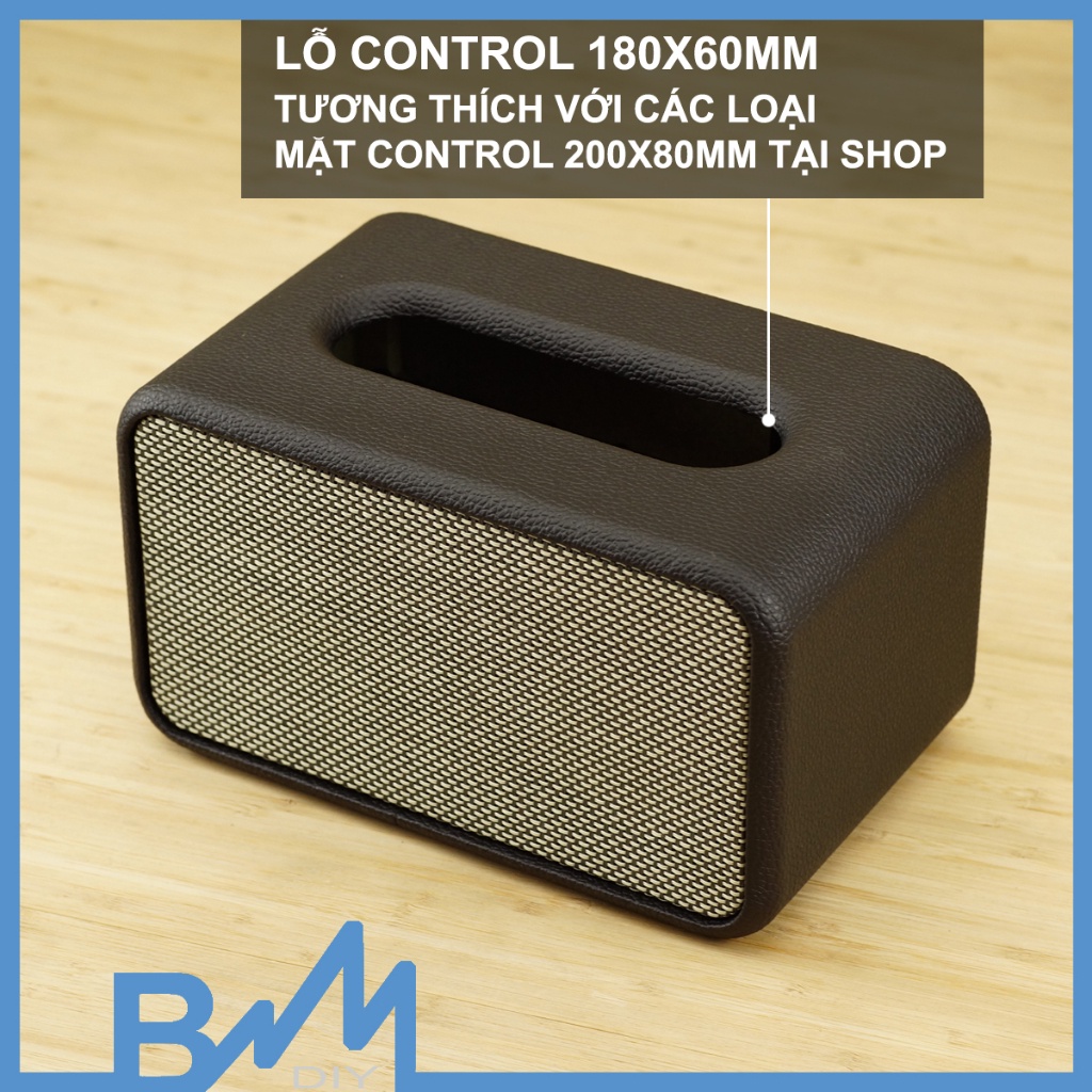 Box loa bọc da 260x150x170mm góc cong lớn - thông hơi ghép loa 3inch