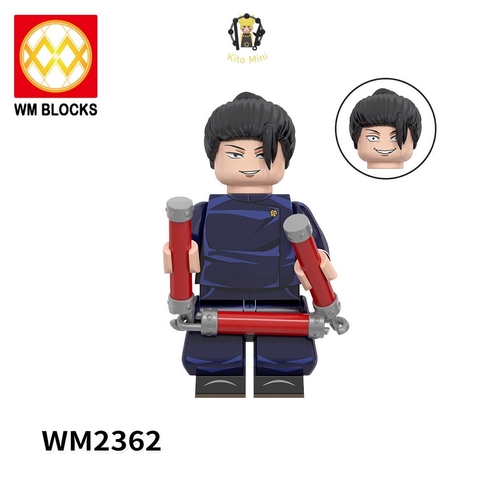 Minifigures Jujutsu Kaisen Chú Thuật Hồi Chiến Lắp Ráp Anime Panda Kento Satoru WM6140 6149
