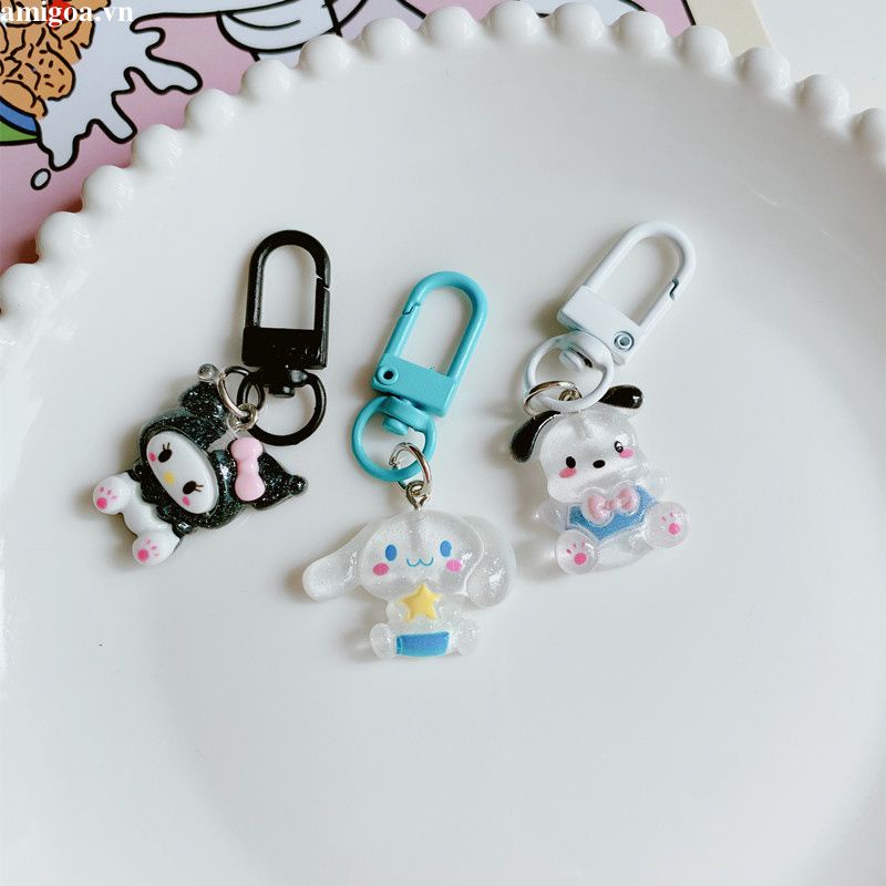 ✨✨Móc Khóa Nhựa Hình Cinnamoroll Kuromi Hoạt Hình Sanrio Dễ Thương