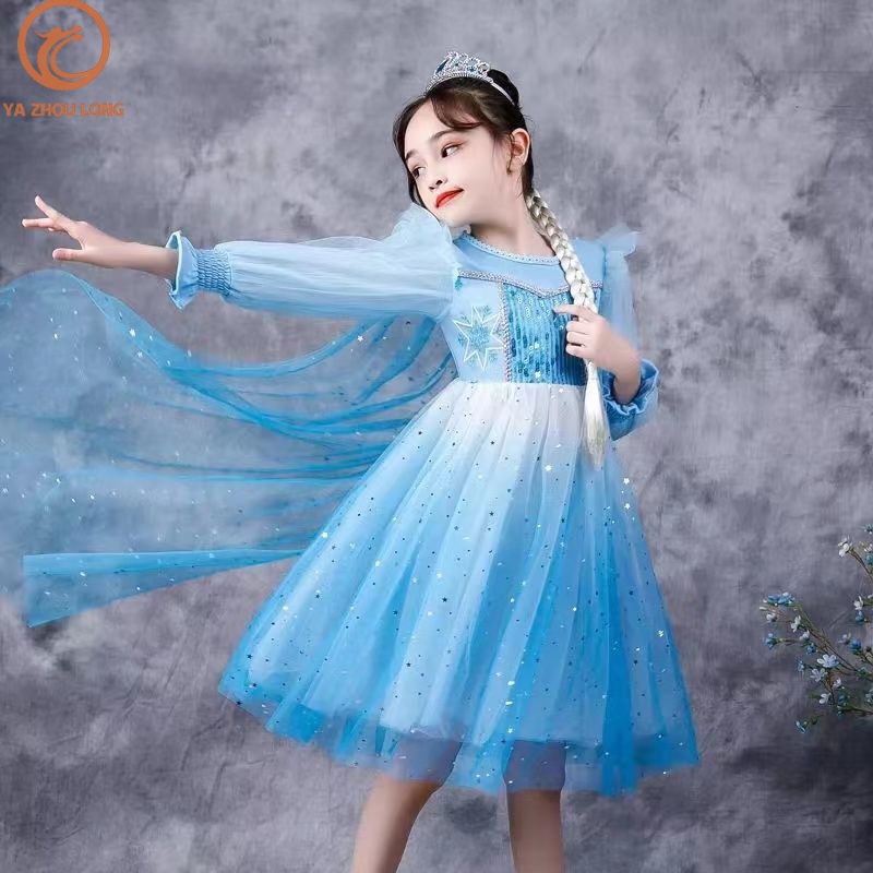 Đầm Hóa Trang Công Chúa elsa Trong Phim frozen Cho Bé Gái Dịp halloween