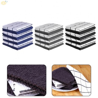 Kitchen Towels 8PCS Absorbent Dish Clean Cloth Quick To Dry Soft Tea Towel