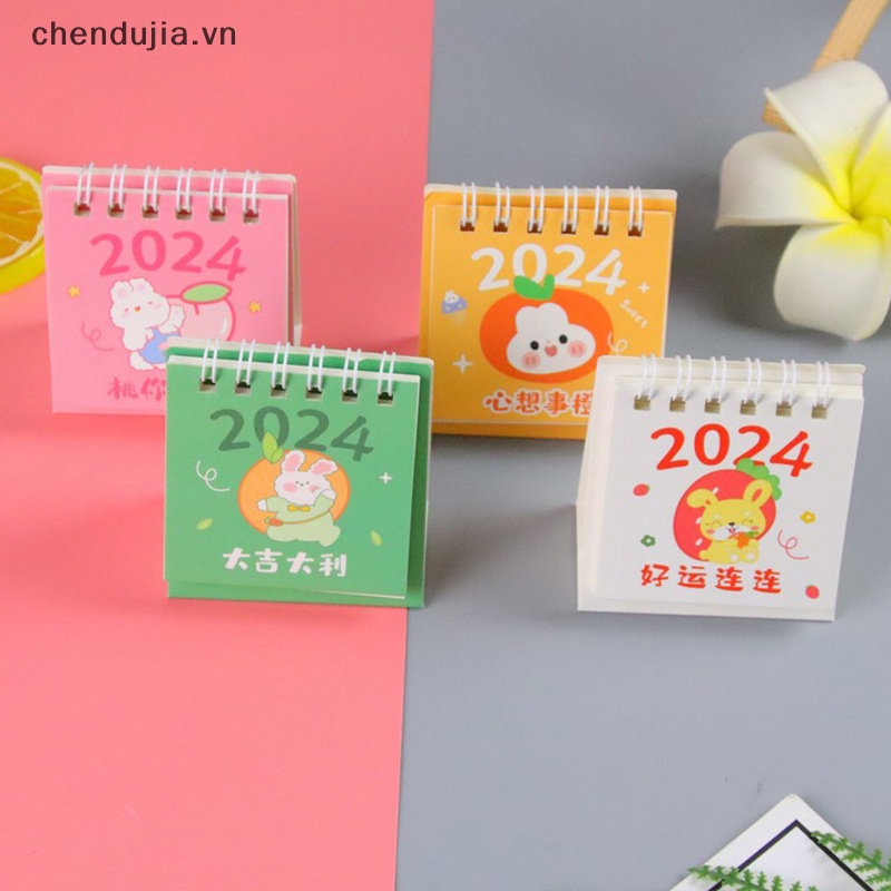 Lịch Để Bàn mini 2024 Dùng Trang Trí Văn Phòng / Trường Học