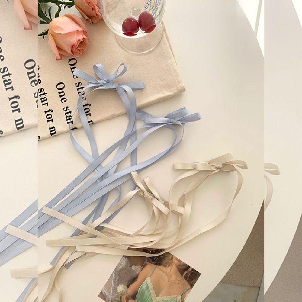 Dây Cột Tóc Ruy Băng Dài y2k Thắt Nơ Phong Cách lolita Nhật Bản Cho Nữ