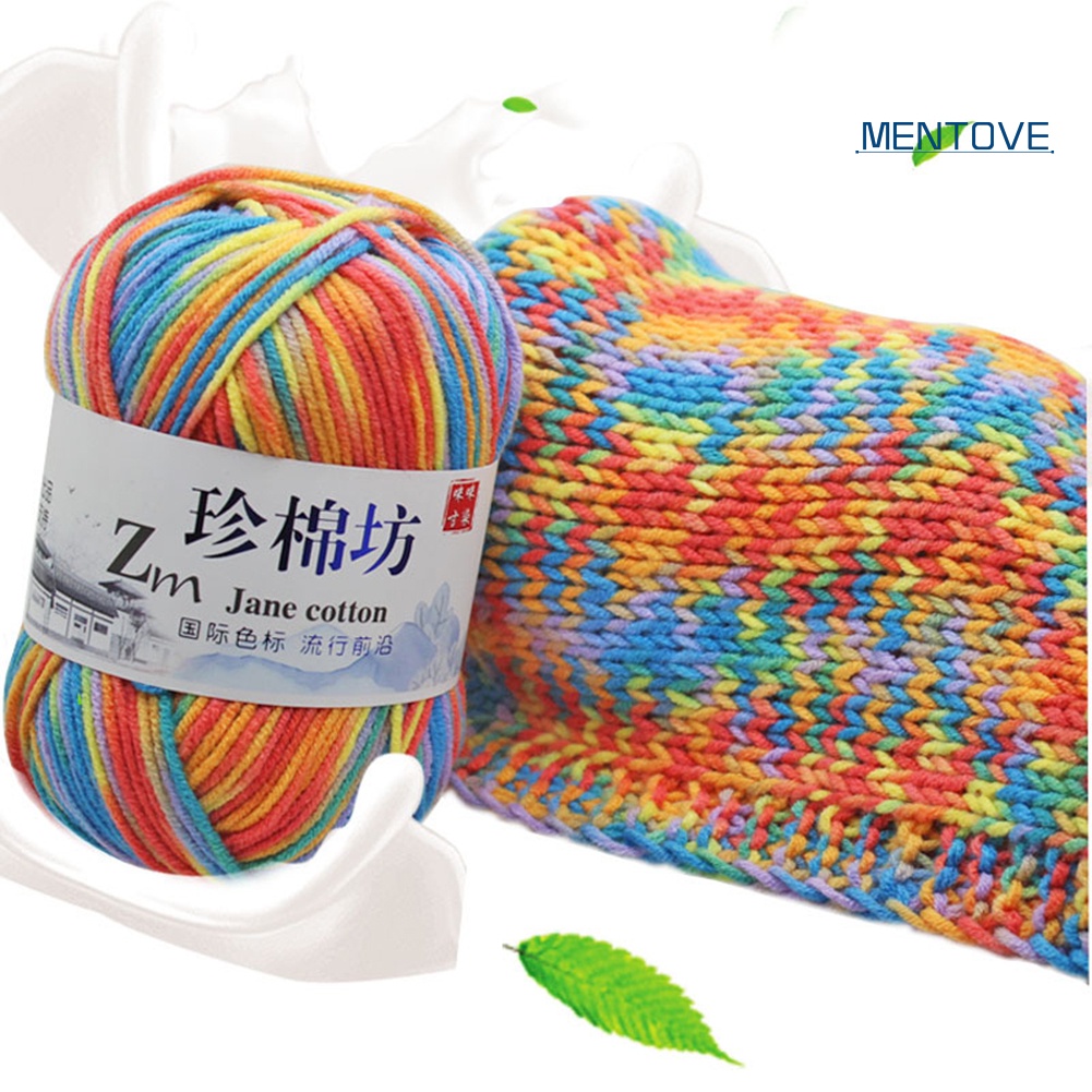 Set 4 Cuộn Len Đan Móc Nhiều Màu Sắc Cho Bé