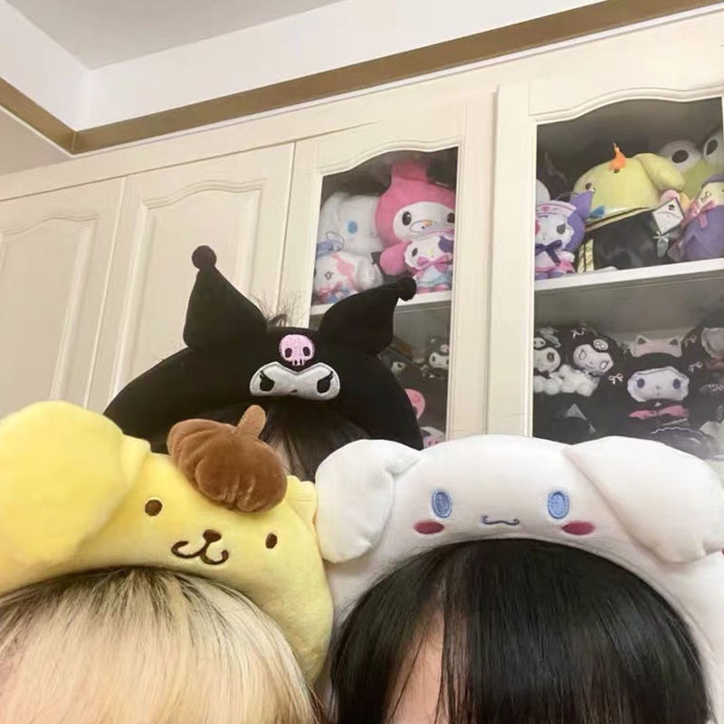 Sanrio Băng Đô Cài Tóc Hình Thú Nhồi Bông Dễ Thương Thời Trang Mùa Hè Cho Bé Gái