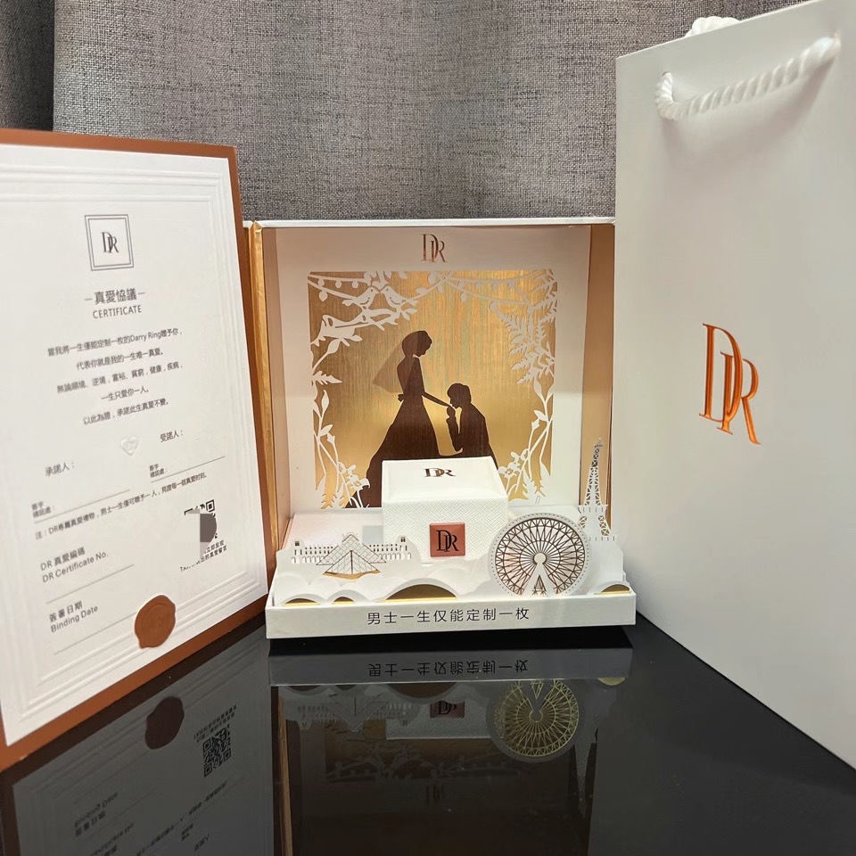 Mới Hộp Đựng Nhẫn Đính Kim Cương Nhân Tạo Phong Cách Harry Potter Làm Quà Tặng Sinh Nhật Cho Cặp Đôi