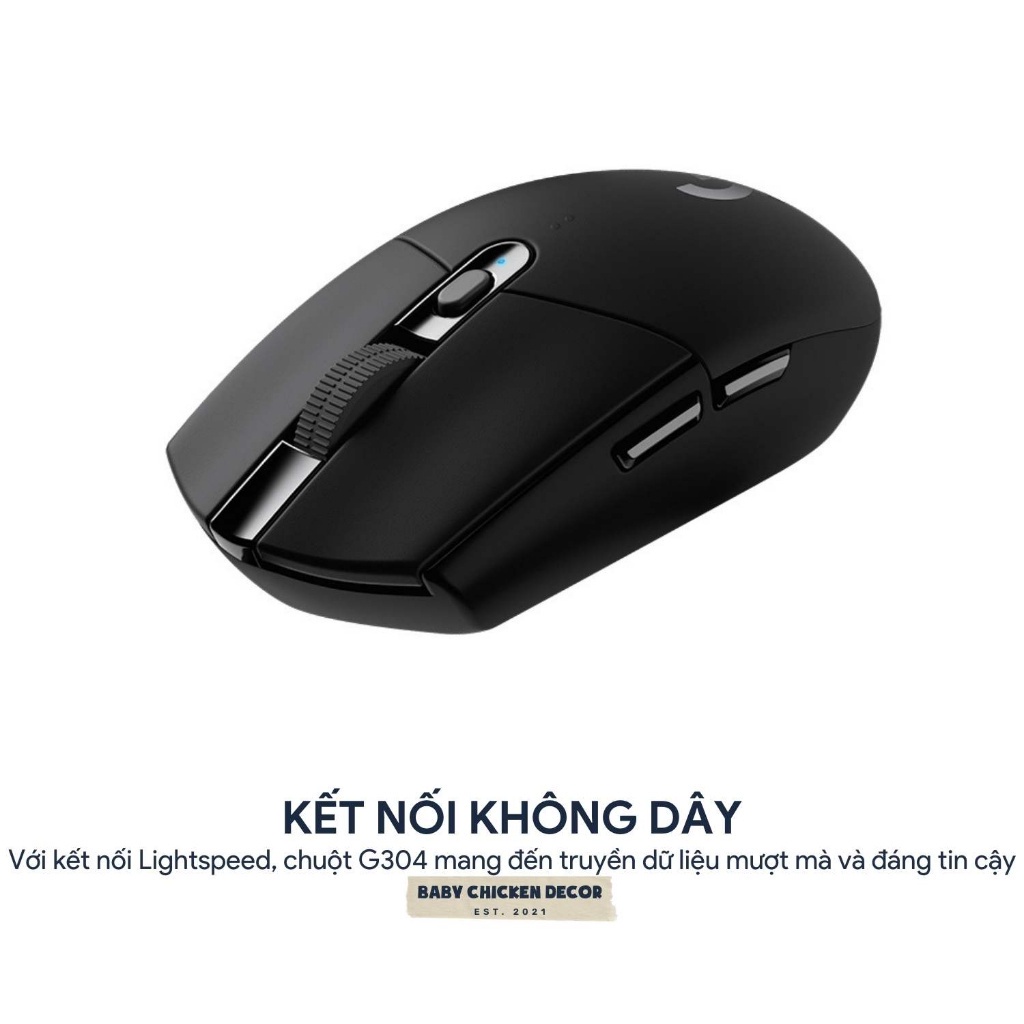 Chuột không dây Logitech G304 Lightspeed - Cảm biến hero chuyên dùng cho người chơi game -PK888 | BigBuy360 - bigbuy360.vn