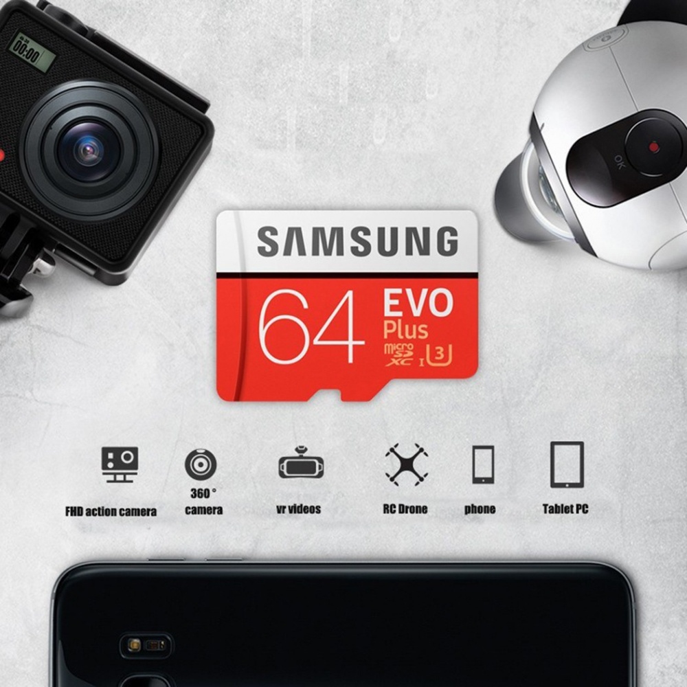 SAMSUNG Thẻ Nhớ micro sd card64 / 128 / 256 / 512gb Mới