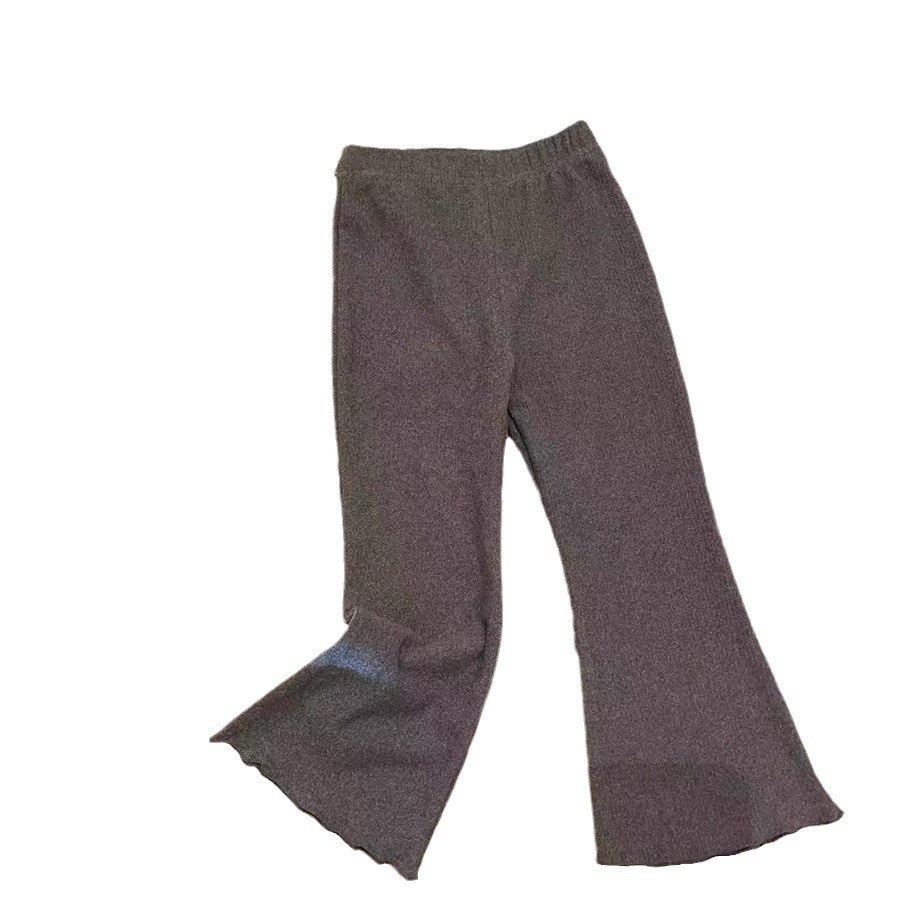 Quần Ống Loe Màu Trơn Dễ Thương Phong Cách Hàn Quốc Thời Trang Thu Đông Dành Cho Bạn Gái  Hàng Có Sẵn