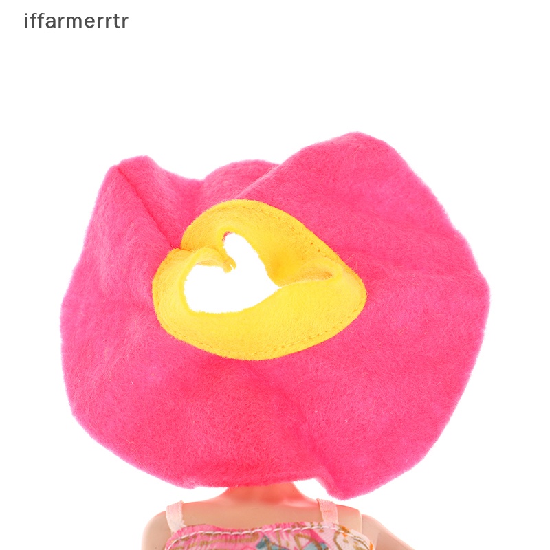 1 Bộ Đầm Công Chúa + Mũ + Túi Xách + Dụng Cụ Thời Trang Màu Hồng Cho Búp Bê hye