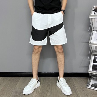 Quần Short Nam Màu Sắc Tương Phản Móc Lớn blazer Phiên Bản Hàn Quốc Thời Trang Quần Bé Trai Đi Biển Quần