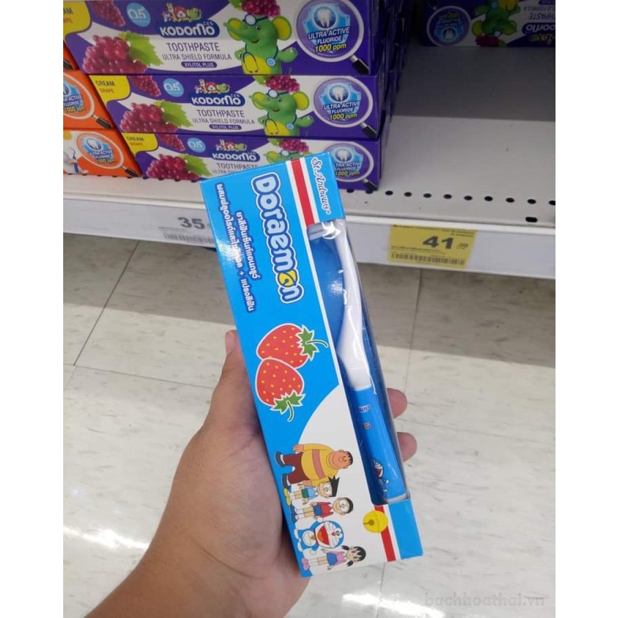 Bộ kem đánh răng trẻ em St. Andrew phiên bản Doraemon kèm bàn chải