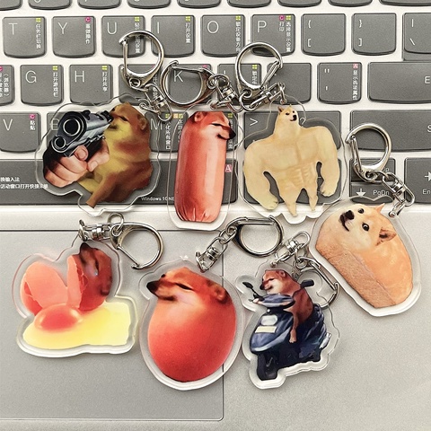 Móc Khóa Hình Chó / Mèo Dễ Thương Xinh Xắn