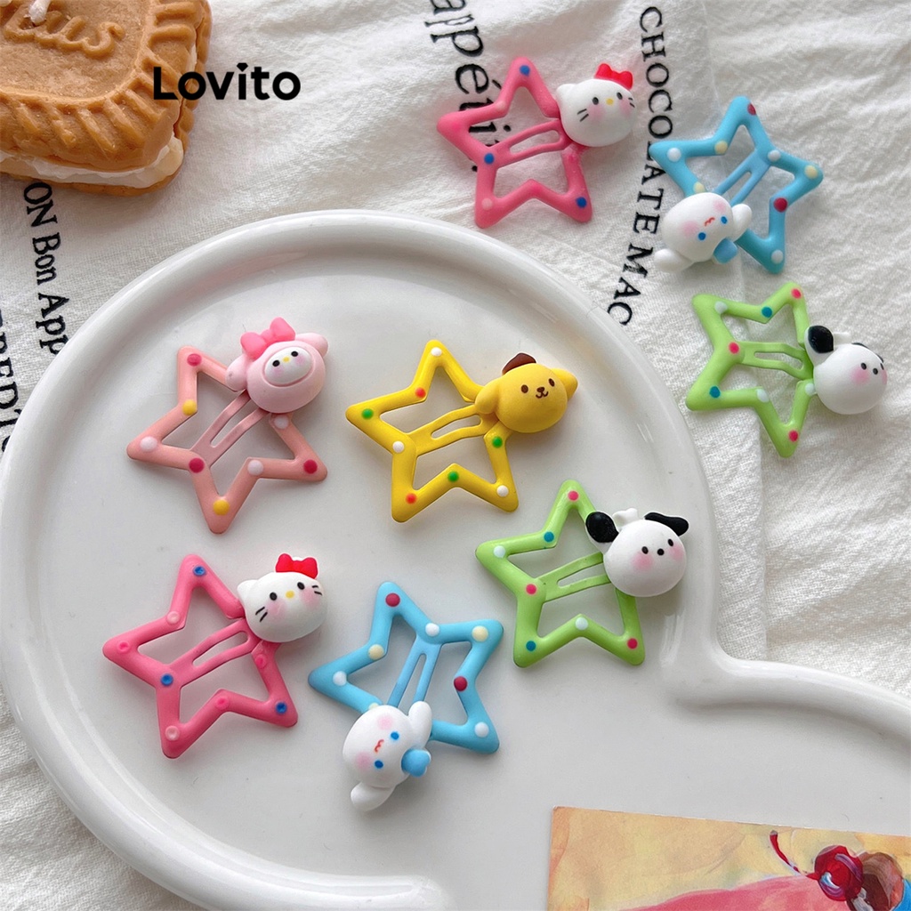 Lovito Kẹp Tóc Ngôi Sao Trơn Dễ Thương Cho Nữ LNA28434