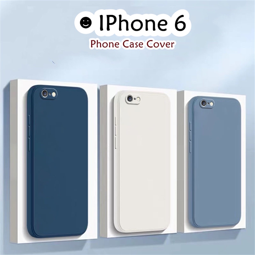 Ốp Điện Thoại Silicon Màu Trơn Đơn Giản Cho iphone 6