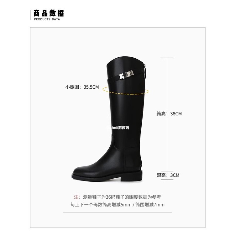 Giày Bốt Da Thật Cao Gót Dày Dặn Có Khóa Cài new york times ~ Cho Nữ