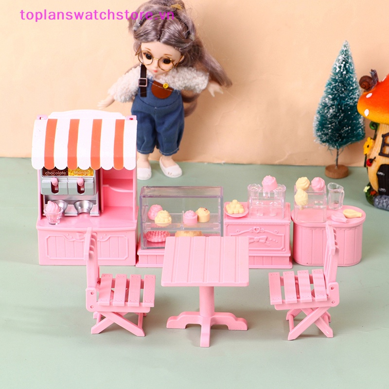 Toplanswatchstore Mô Hình Tủ Đựng Bánh Kem mini Tỉ Lệ 1: 12 Trang Trí Nhà Búp Bê vn
