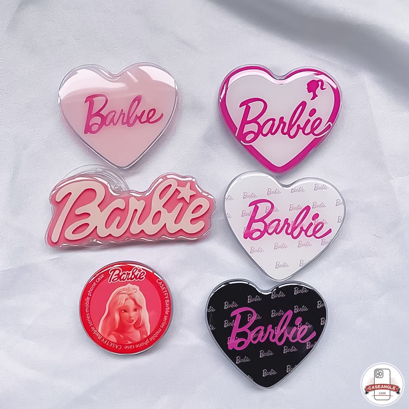 Giá Đỡ Điện Thoại Hình Công Chúa disney Nàng Tiên Cá alice Màu Hồng In Chữ barbie Trái Tim Đáng Yêu Thời Trang Có Thể Xếp Gọn Gàng Thích Hợp Để Nhảy Múa
