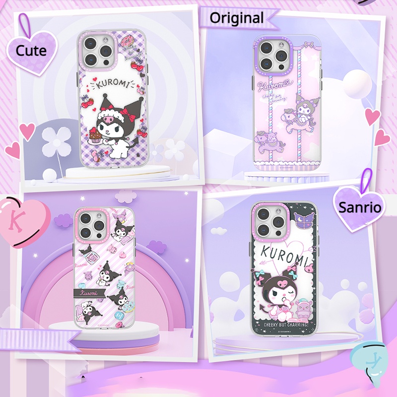 Ôp Điện Thoại Silicon Dẻo Họa Tiết Hoạt Hình sanrio kuromi Dễ Thương Chống Sốc / Dấu Vân Tay Cho iphone 15 pro max iphone 15 pro Ốp