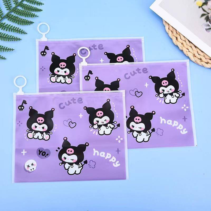 Mới Túi Đựng Bút Bằng pvc Trong Suốt Chống Nước Hình sanrio kuromi mymelody cinnamoroll