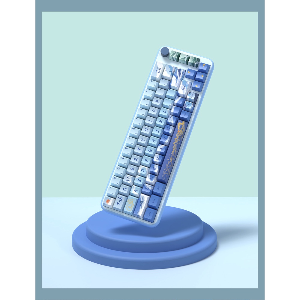 Scenic Lakes Mountain Keycaps 138/158 Keys Cherry Profile Bàn Phím Cơ 138 / 158 Phím Phong Cách Trung Hoa Cổ Điển