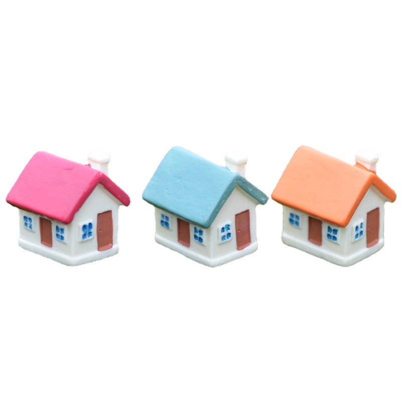 Mô Hình Tiểu Cảnh "Ngôi Nhà Cổ Tích" Trang Trí Sen Đá, Sân Vườn/ Chậu Cây, DYI, Terrarium