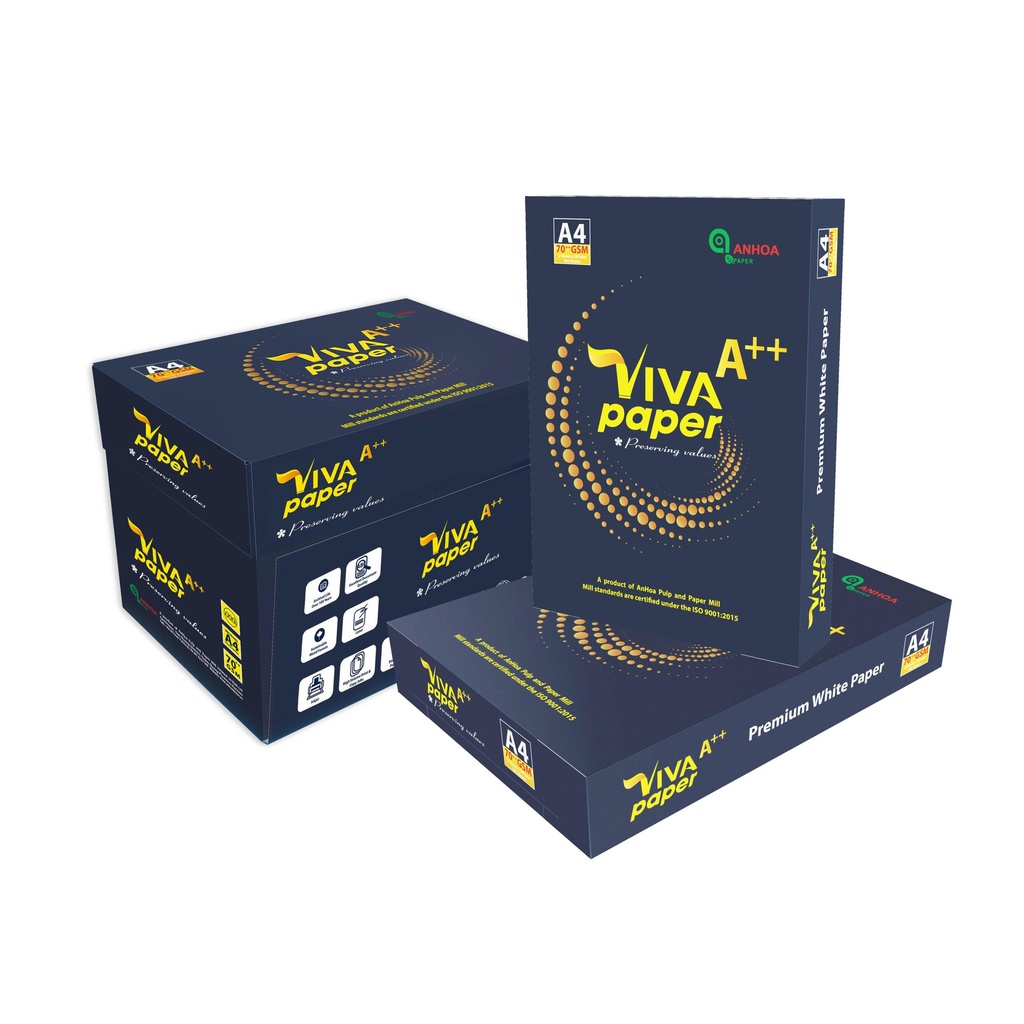 Giấy Viva A++ thùng xanh dương đậm DL70