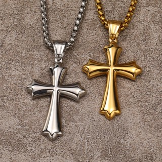 Vòng cổ Mặt Thánh Giá Phong Cách punk Hiphop Thời Trang Cho Nam