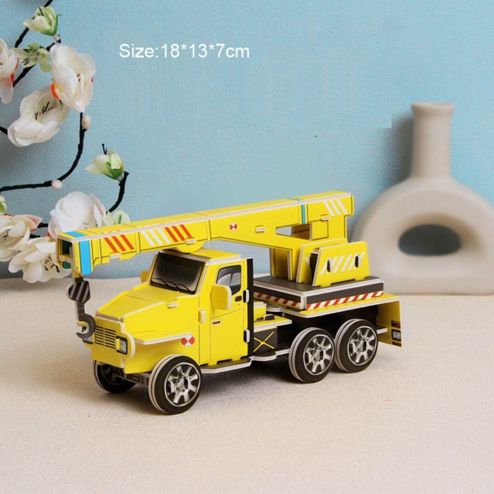 Bộ Đồ Chơi Lắp Ráp Mô Hình Xe Tải 3d Bằng Giấy diy Thẻ Giấy