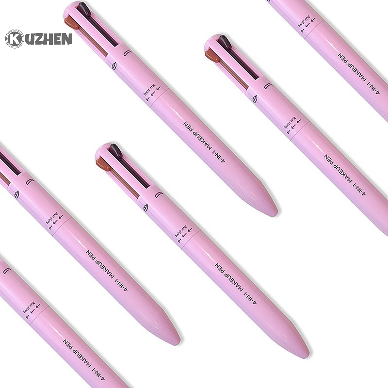 Kuzhen Bút Kẻ Mắt / Môi / Lông Mày 4 Trong 1 Không Thấm Nước Và Mồ Hôi Dễ Lên Màu