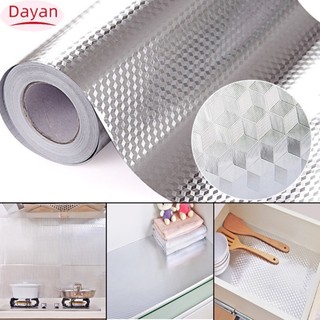 40x100cm Giấy Nhôm Tự Dính Giấy Dán Tường Chống Thấm Nước DIY Nhà Bếp Nội Thất Trang Trí Giấy Dán Tường