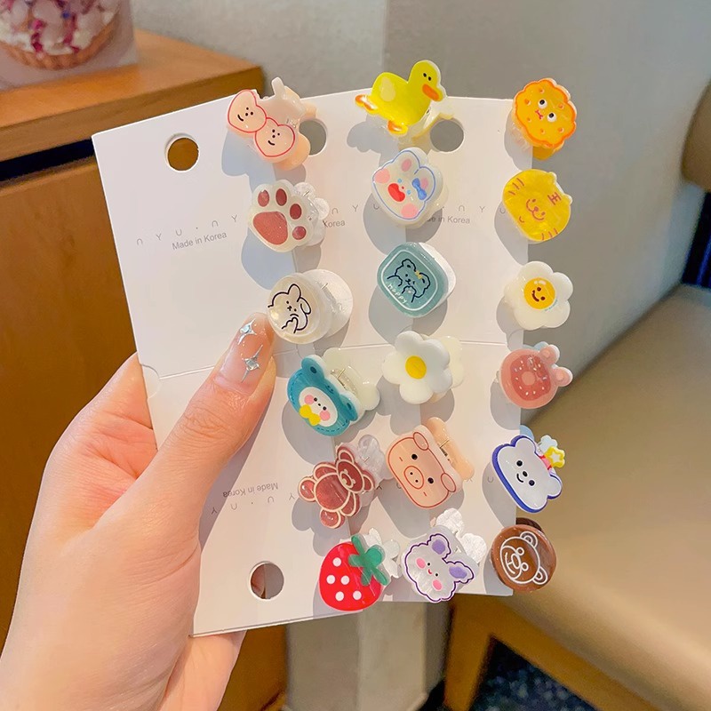 Set 2 Kẹp Tóc mini Dễ Thương Cho Bé Gái