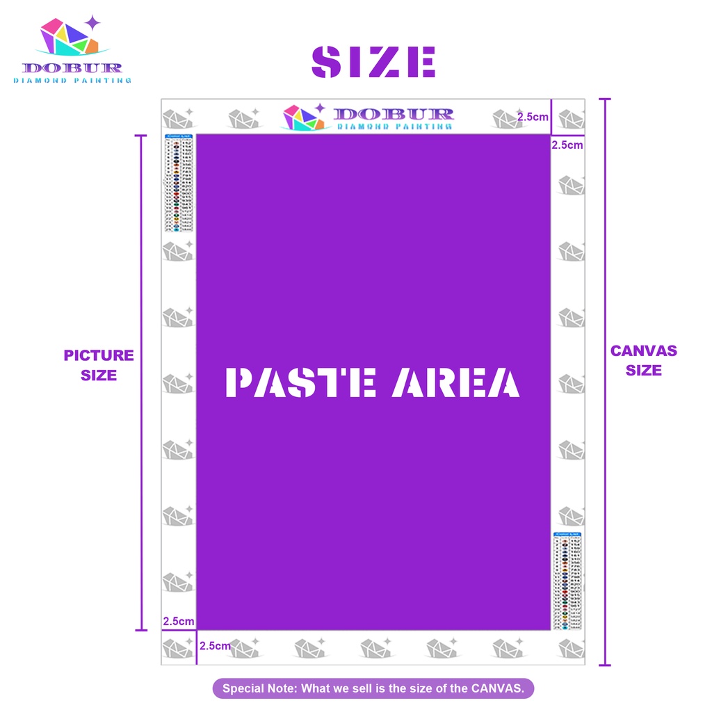 DOBUR | Bộ Tranh Đính Đá Tự Làm Họa Tiết Độc Đáo | Tranh Vải Bạt Treo Tường Trang Trí Giáng Sinh Hình Tròn 5d diy Có Số