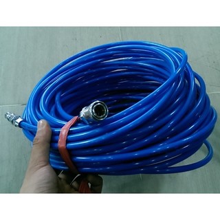 Dây hơi khí nén phi 10x6mm dài 10m có sẵn đầu nối nhanh