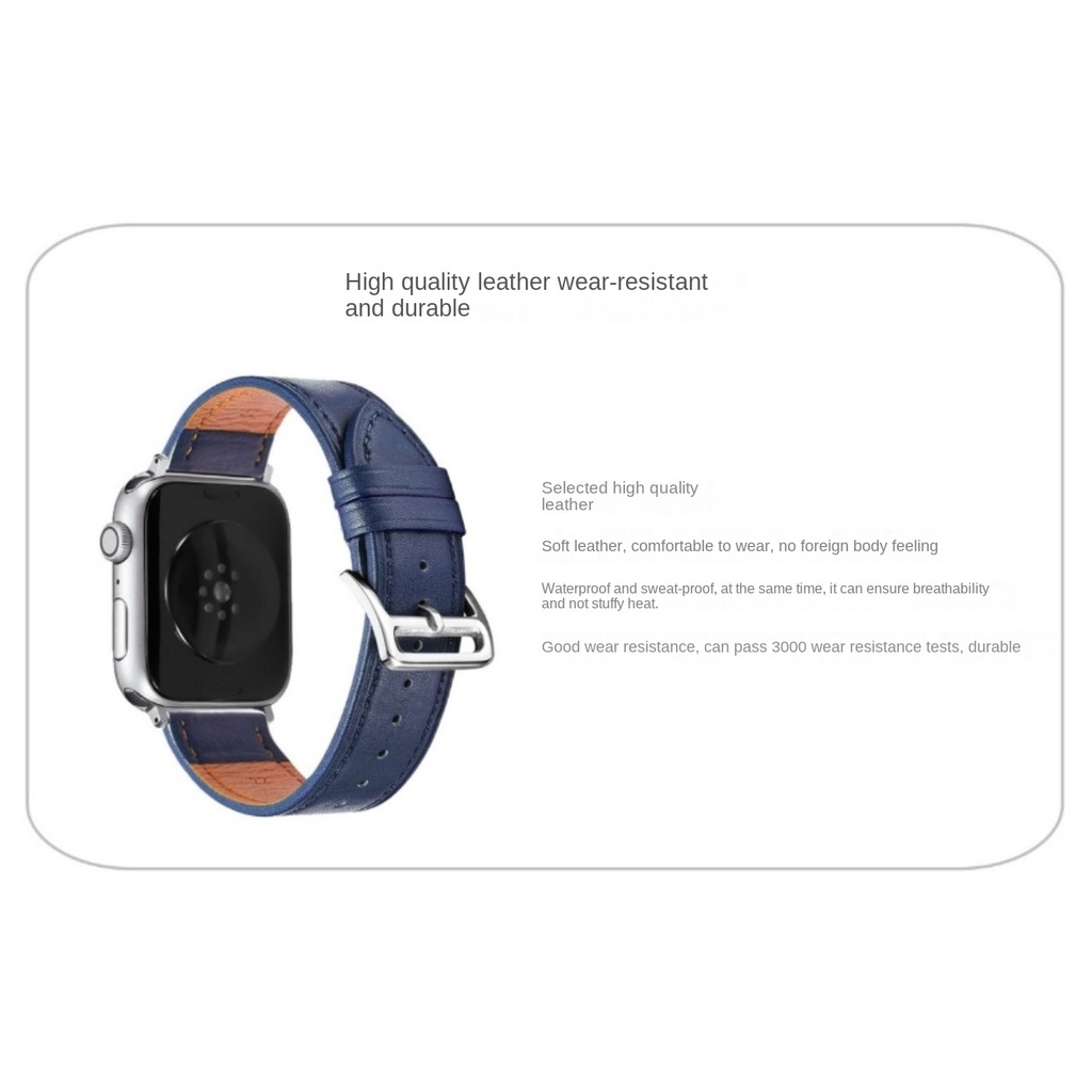 Dây Đeo Tay Thay Thế 20mm 22mm Bằng Da Phối Khóa Inox Mềm Nhiều Màu Cho Đồng Hồ Thông Minh