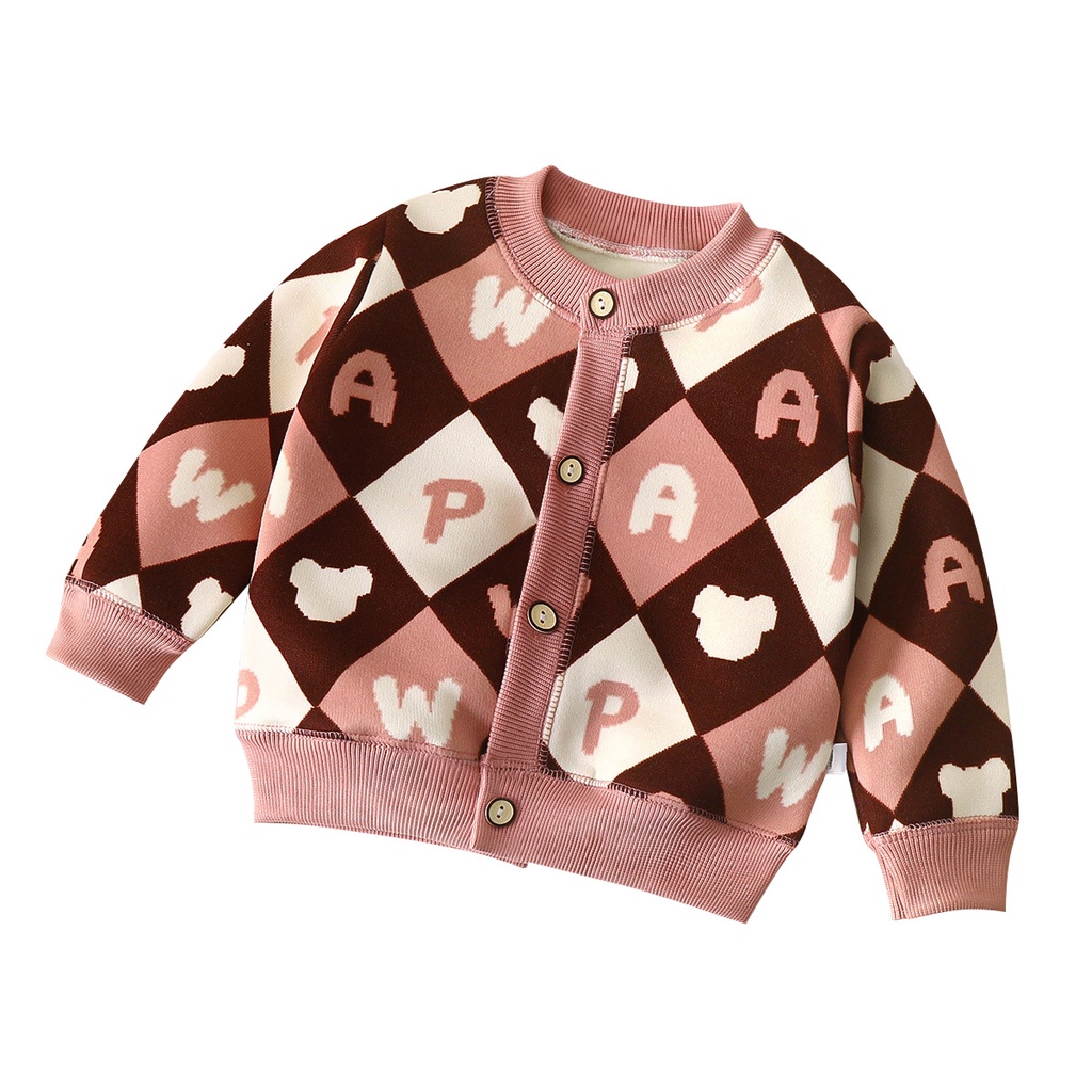 Áo Khoác cardigan Dệt Kim Dày Giữ Ấm Mùa Thu Và Mùa Đông Phong Cách Mới 2023 Dễ Phối Đồ Cho Bé Trai Bé Gái