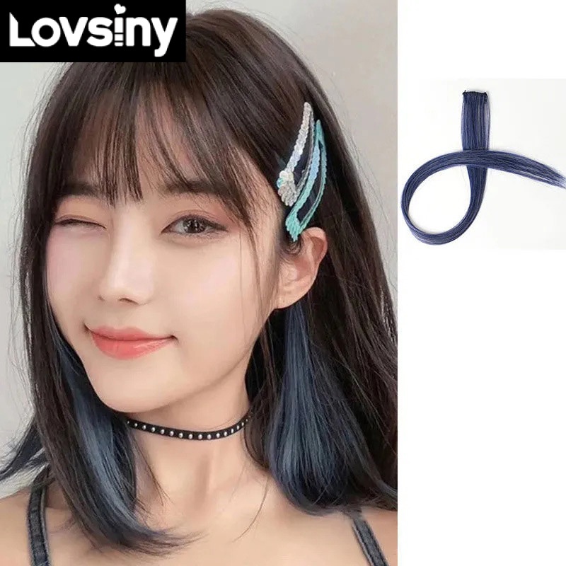 Tóc Giả Dài 50cm Xoăn Nhẹ Nhiều Màu Thời Trang Dành Cho Nữ