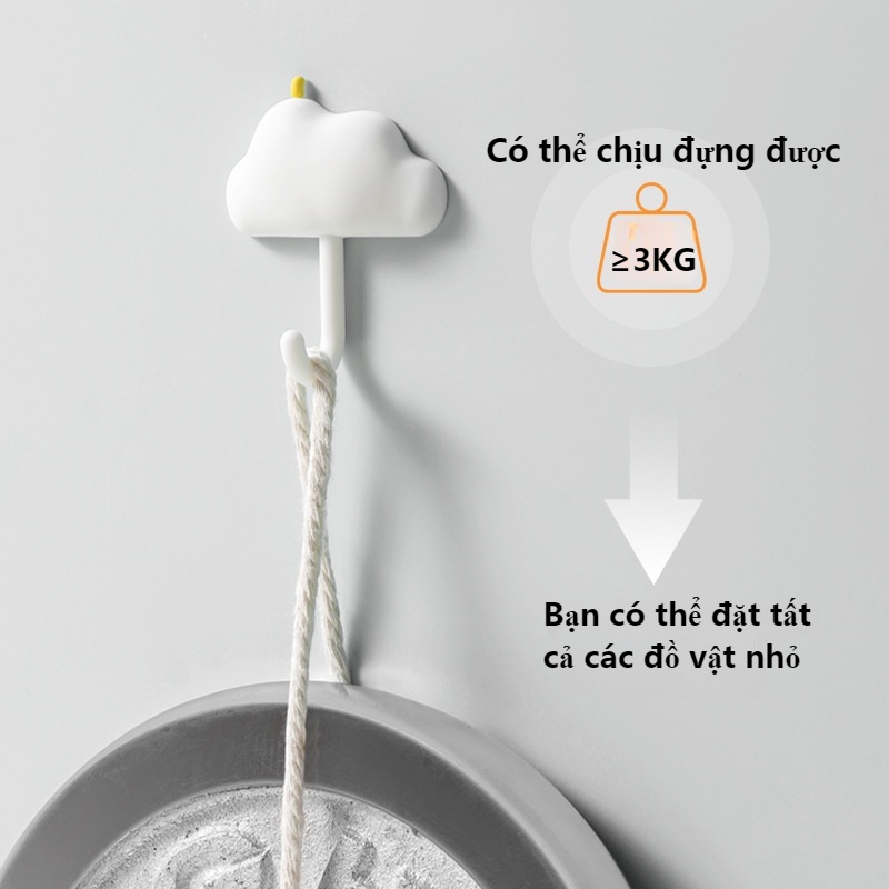 Bộ 3 Móc Treo Tường Siêu Dính Không Cần Khoan